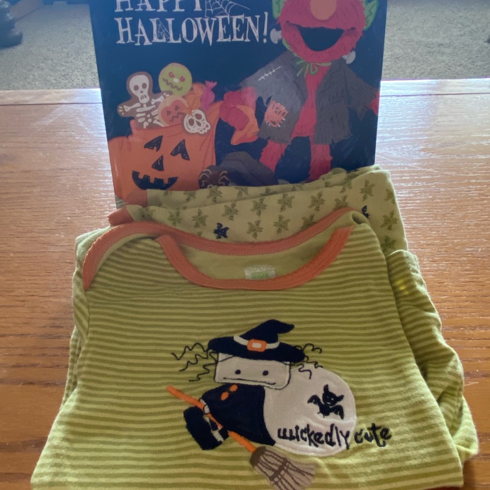 24 month pj/ book Halloween bundle